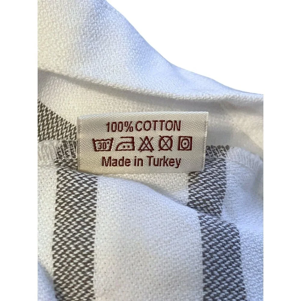 Turkish Cotton Robe L XL 100% Cotton Hammam Resort Cruise Spa Beach Gym